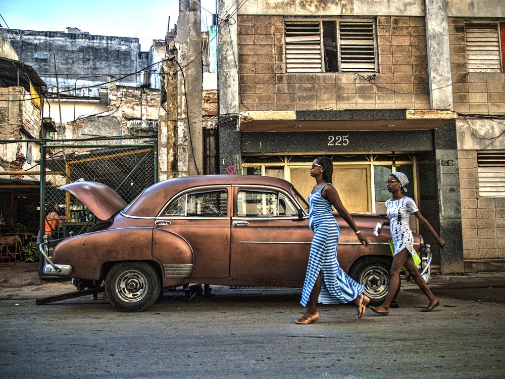 Street Havana Cuba Poster 21x30 cm