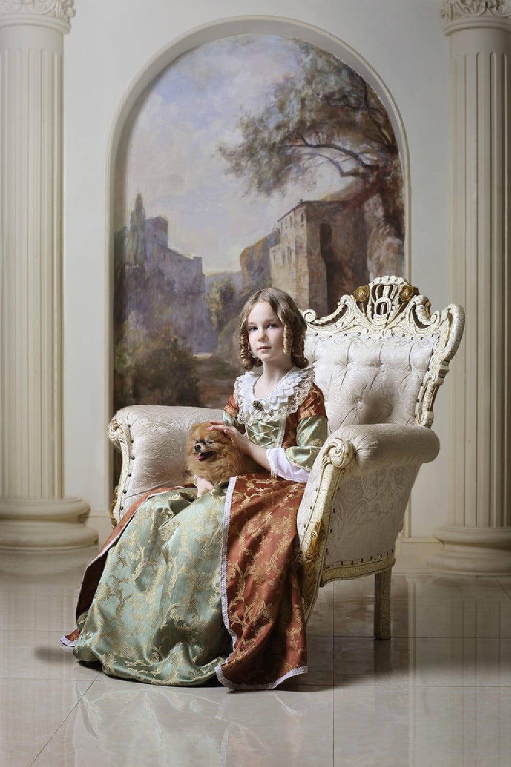 Her Highness And The Doggy Poster 50x70 cm